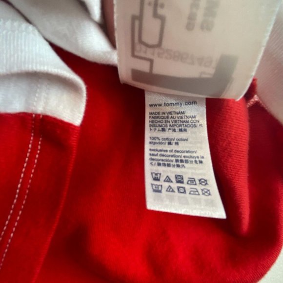 y2k Tommy Hilfiger Women's T-Shirt/Blouse Short-Sleeve Boat Neck Top M - Picture 4 of 7